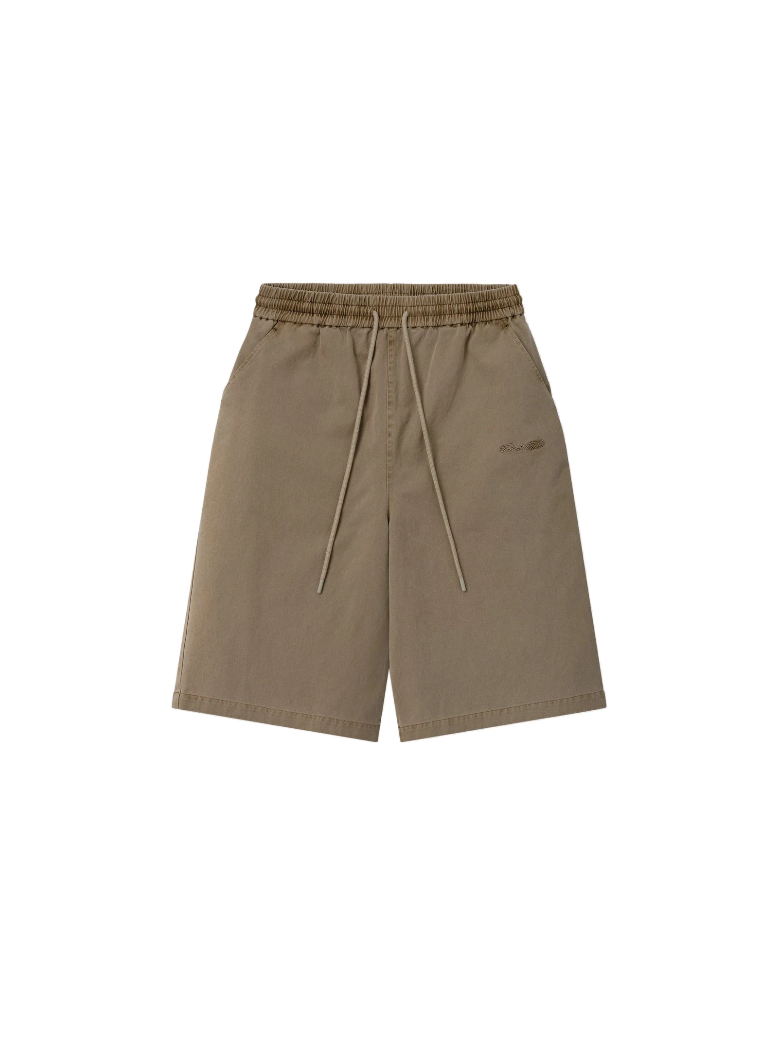 Fear of God Essentials Cotton Twill Lounge Drawstring Short in Washed Clay Fear of God Essentials Cotton Twill Lounge Drawstring Short in Washed Clay | Luxury Shoes