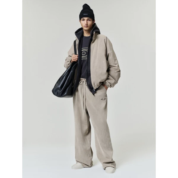 Fear of God Essentials Cotton Twill Modern Filled Jacket in Washed Clay | Men Jackets | Luxury Shoes 
