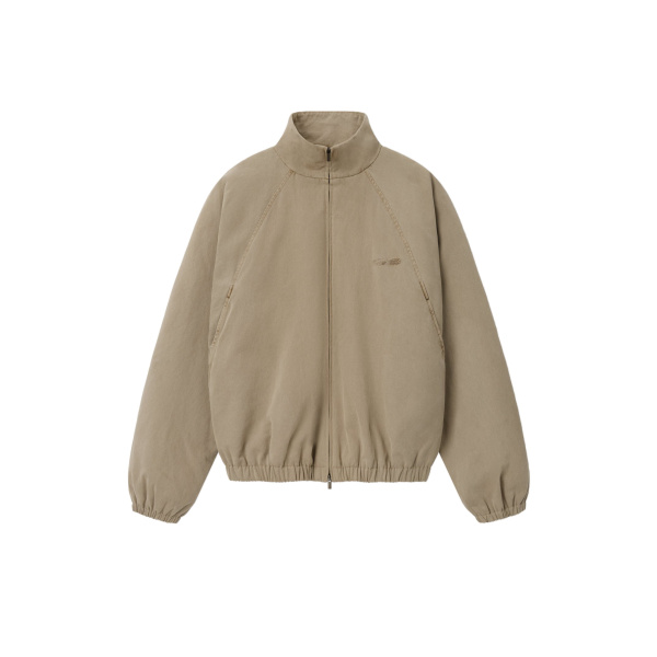 Fear of God Essentials Cotton Twill Modern Filled Jacket in Washed Clay | Luxury Shoes 