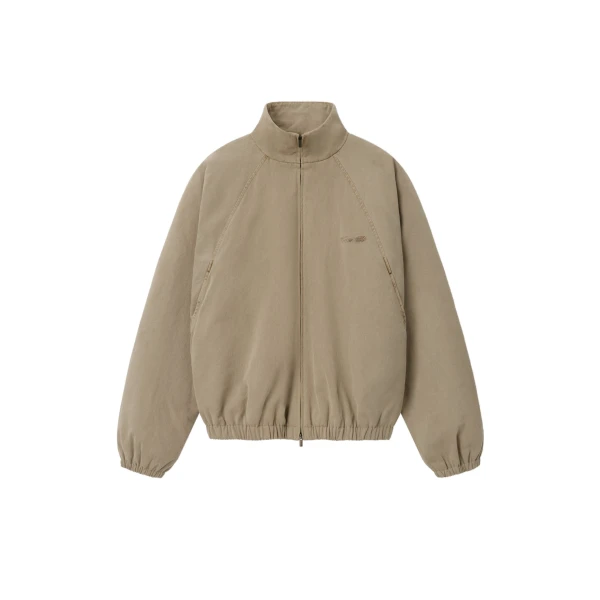 Fear of God Essentials Cotton Twill Modern Filled Jacket in Washed Clay | Luxury Shoes 