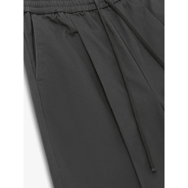 Fear of God Essentials Cotton Twill Relaxed Drawstring Short in Iron Grey | Shorts | Luxury Shoes 