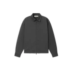 Fear of God Essentials Cotton Twill Work Jacket in Iron Grey | Luxury Shoes 