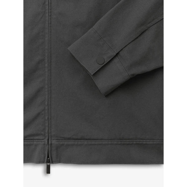 Fear of God Essentials Cotton Twill Work Jacket in Iron Grey | Men Jackets | Luxury Shoes 