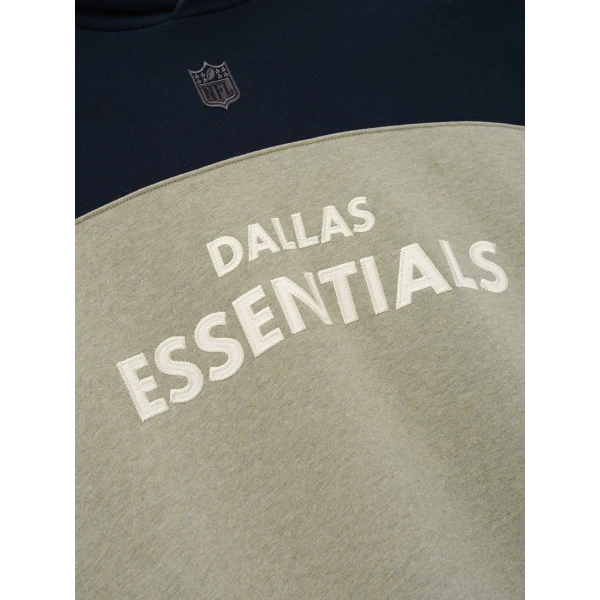 Fear of God Essentials Cowboys 90s Relaxed Hoodie in Seal Heather | Sweatshirts | Luxury Shoes 