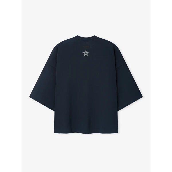 Fear of God Essentials Cowboys Merch Tee in Dark Sapphire | T-shirts & vests | Luxury Shoes 