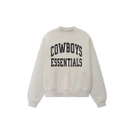 Fear of God Essentials Dallas Cowboys Training Camp Crewneck Boxy Fit in Light Heather | Luxury Shoes 