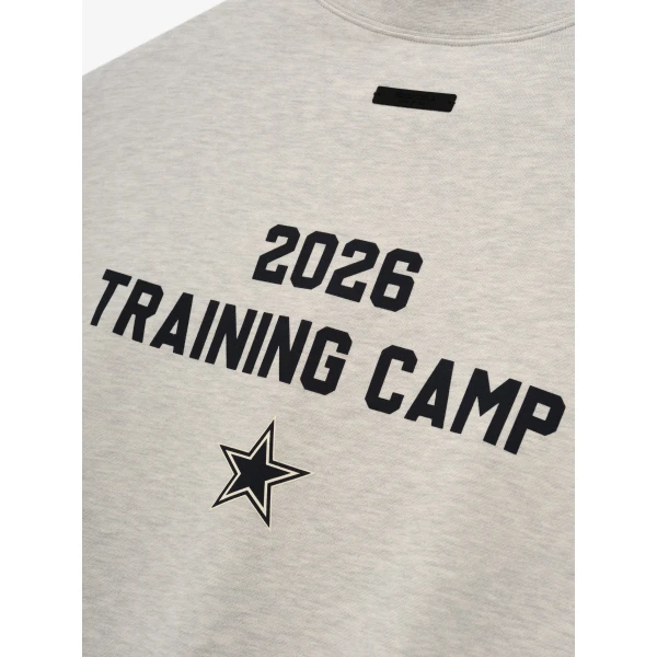 Fear of God Essentials Dallas Cowboys Training Camp Crewneck Boxy Fit in Light Heather | Sweatshirts | Luxury Shoes 