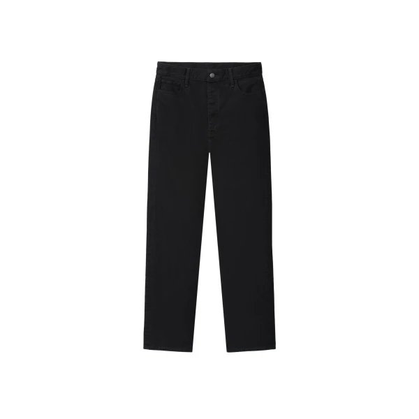 Fear of God Essentials Denim 5-Pocket Jeans in Overdyed Black | Luxury Shoes 