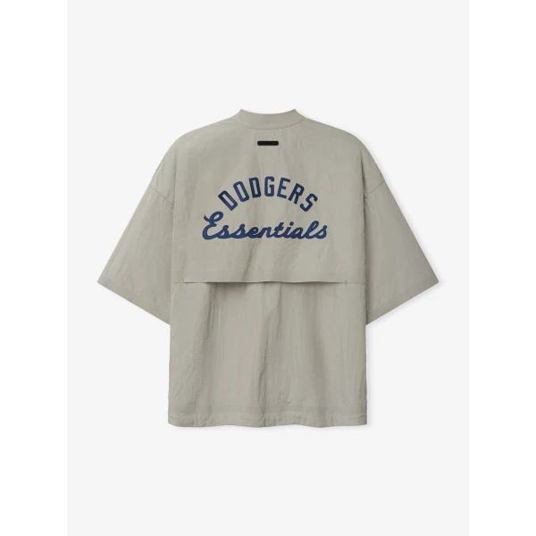 Fear of God Essentials Dodgers 3/4 Sleeve Pullover in Seal | Sweatshirts | Luxury Shoes 