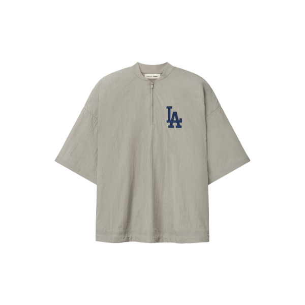 Fear of God Essentials Dodgers 3/4 Sleeve Pullover in Seal | Luxury Shoes 