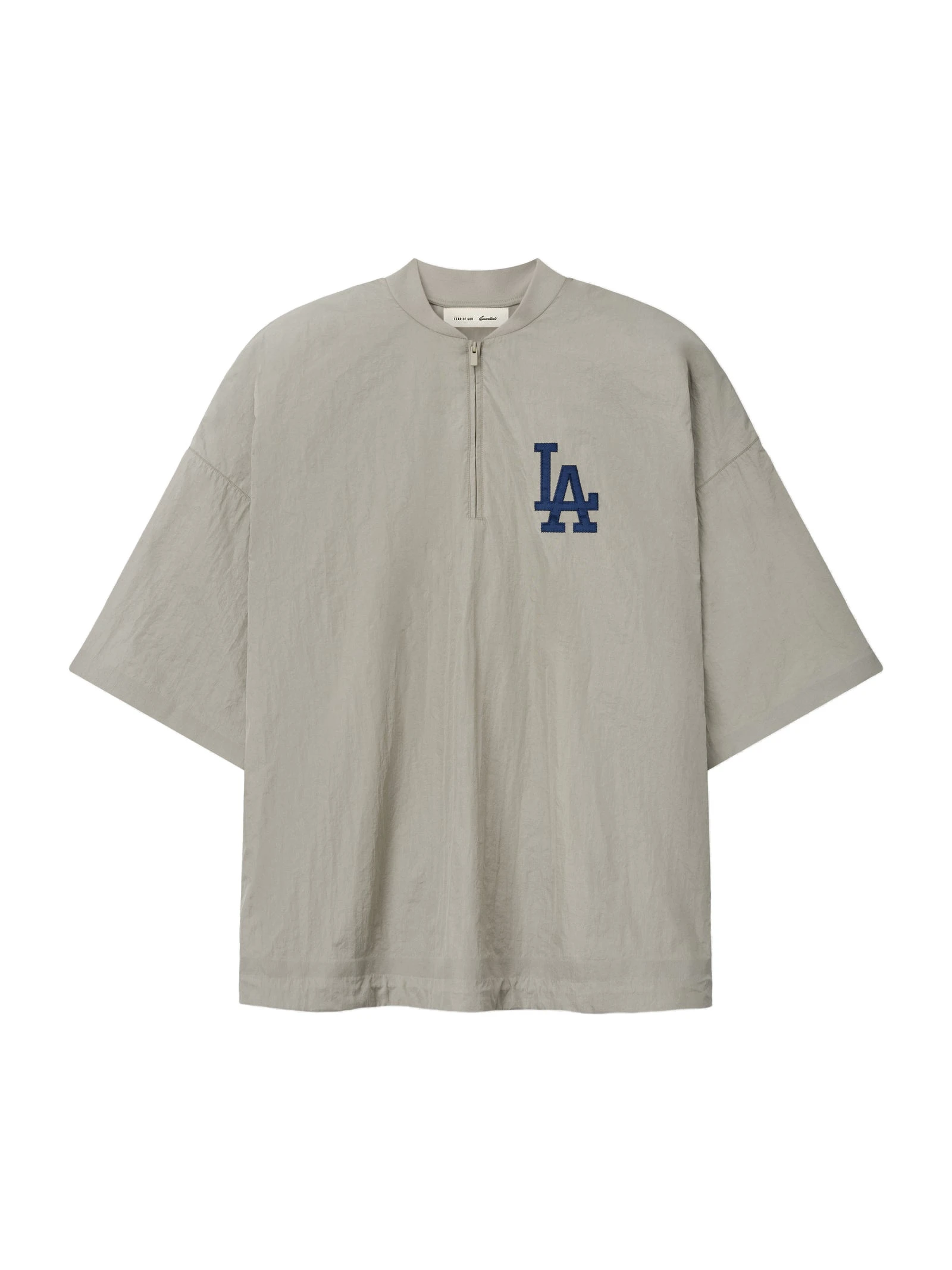 Fear of God Essentials Dodgers 3/4 Sleeve Pullover in Seal Fear of God Essentials Dodgers 3/4 Sleeve Pullover in Seal | Luxury Shoes