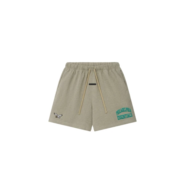 Fear of God Essentials Eagles Classic Sweatshort in Seal Heather | Luxury Shoes 