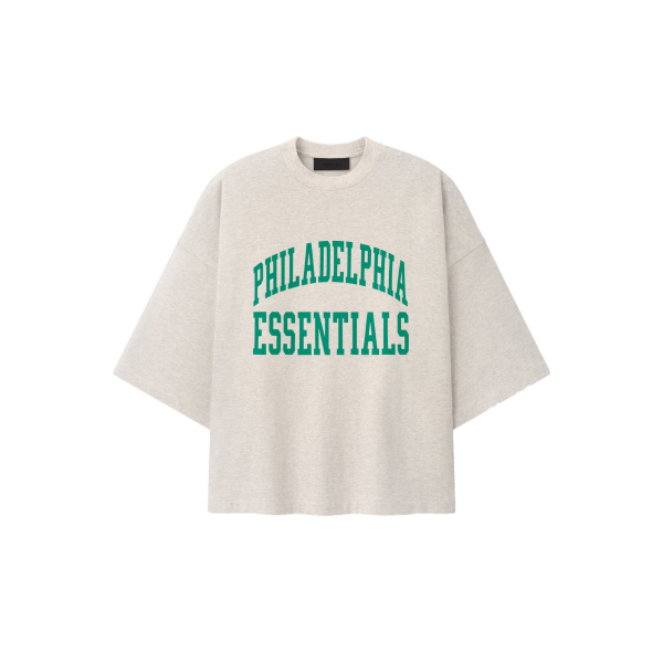 Fear of God Essentials Eagles Merch Tee in Marble Heather | Luxury Shoes 