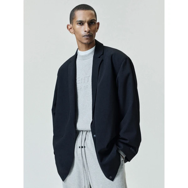 Fear of God Essentials Embossed 90s Relaxed Crewneck in Warm Heather | Sweatshirts | Luxury Shoes 