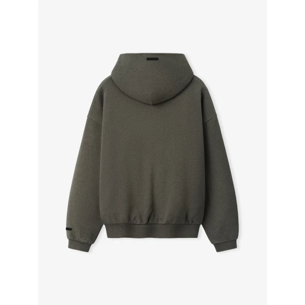 Fear of God Essentials Embossed 90s Relaxed Hoodie in Ash Heather | Sweatshirts | Luxury Shoes 