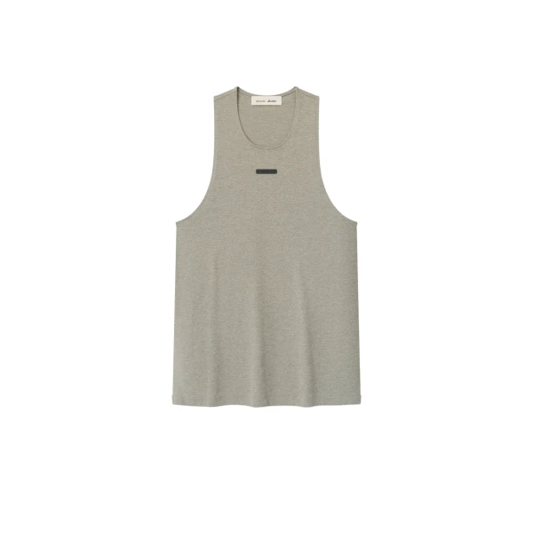 Fear of God Essentials Essential Tank in Seal Heather | Luxury Shoes 