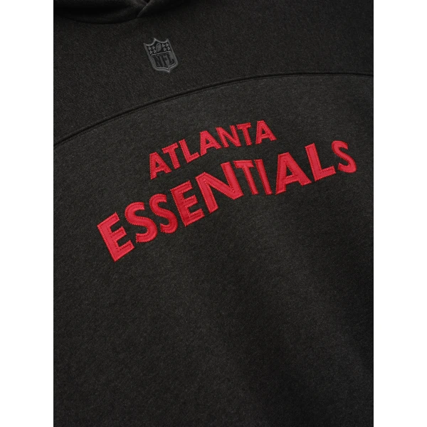 Fear of God Essentials Falcons 90s Relaxed Hoodie in Iron Grey Heather | Sweatshirts | Luxury Shoes 