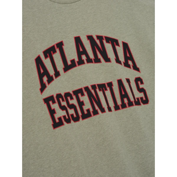Fear of God Essentials Falcons Merch Tee in Seal Heather | T-shirts & vests | Luxury Shoes 