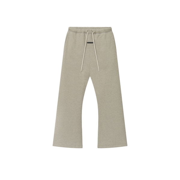 Fear of God Essentials Flare Sweatpant in Washed Seal Heather | Luxury Shoes 