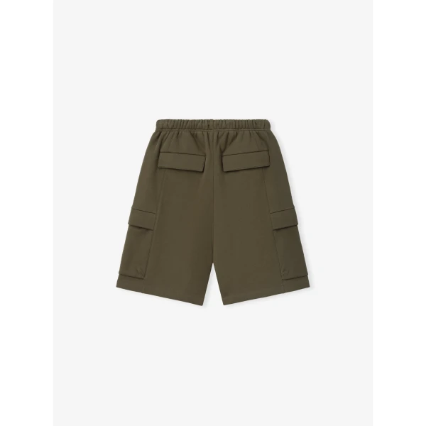 Fear of God Essentials Fleece Cargo Basketball Short in Moss | Shorts | Luxury Shoes 