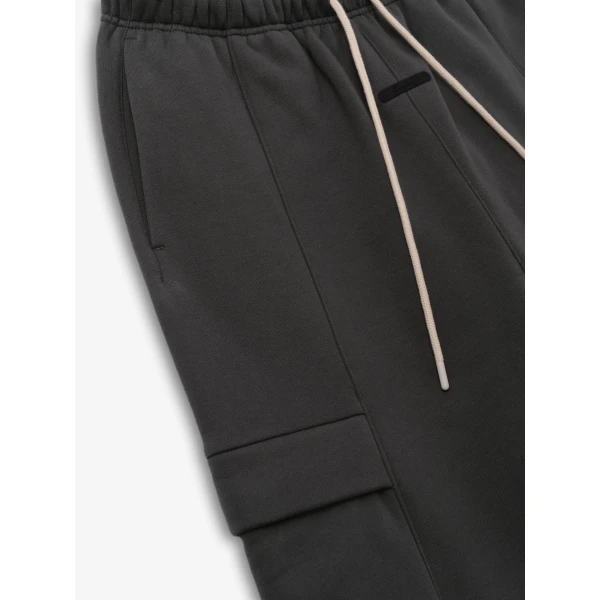 Fear of God Essentials Fleece Cargo Field Pant in Iron Grey | Pants | Luxury Shoes 