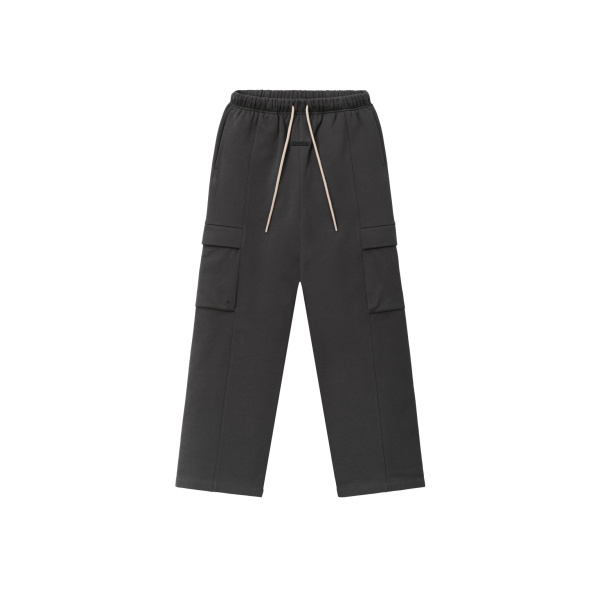 Fear of God Essentials Fleece Cargo Field Pant in Iron Grey | Luxury Shoes 