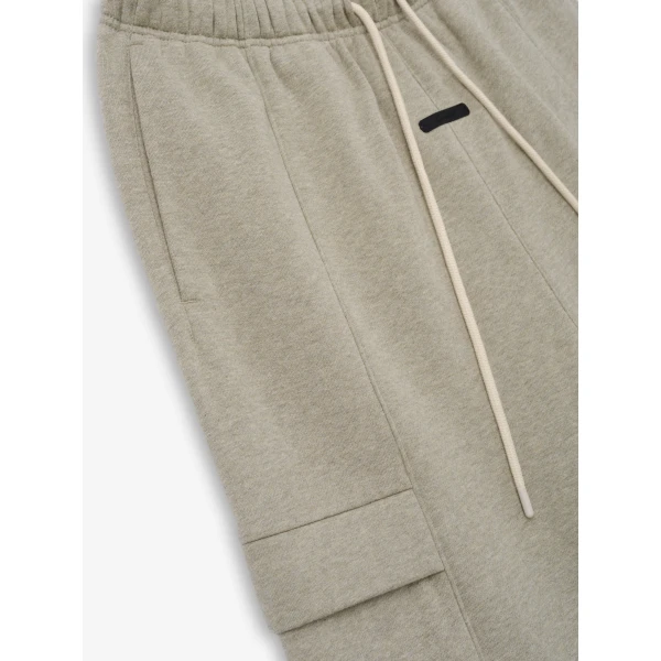 Fear of God Essentials Fleece Cargo Field Pant in Seal Heather | Pants | Luxury Shoes 