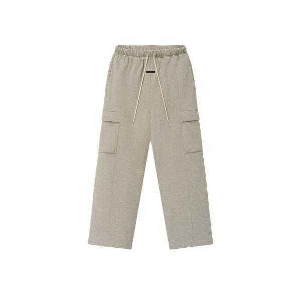 Fear of God Essentials Fleece Cargo Field Pant in Seal Heather | Luxury Shoes 