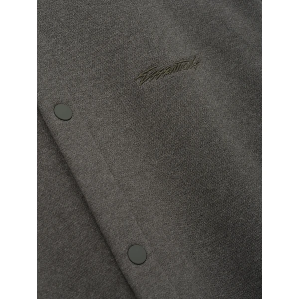 Fear of God Essentials Fleece Overshirt in Ash Heather | Men Shirts | Luxury Shoes 