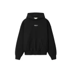 Fear of God Essentials Front Logo Classic Hoodie in Black | Luxury Shoes 