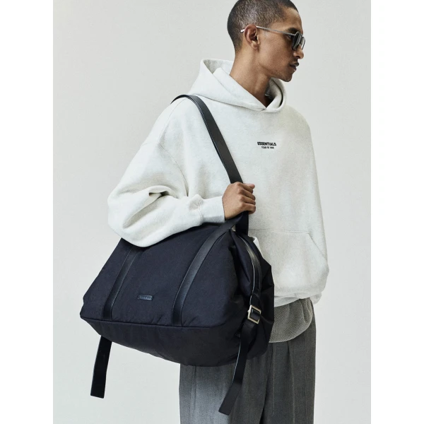 Fear of God Essentials Front Logo Classic Hoodie in Oatmeal Heather | Sweatshirts | Luxury Shoes 