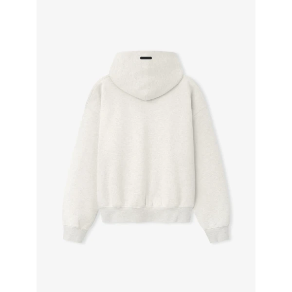 Fear of God Essentials Front Logo Classic Hoodie in Oatmeal Heather | Sweatshirts | Luxury Shoes 