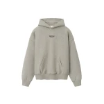 Fear of God Essentials Front Logo Classic Hoodie in Warm Heather | Luxury Shoes 