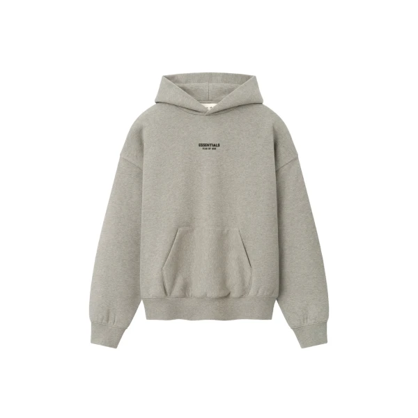 Essentials Front Logo Classic Hoodie in Warm Heather