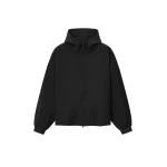 Fear of God Essentials Full Zip Hooded Anorak in Vintage Black | Luxury Shoes 