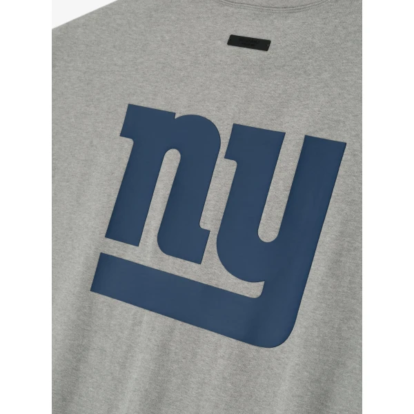 Fear of God Essentials Giants 90s 3/4 Sleeve Football Tee in Concrete Heather | T-shirts & vests | Luxury Shoes 