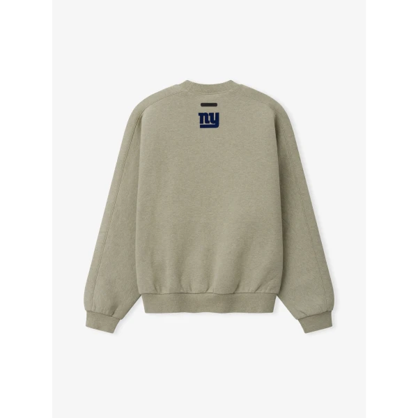 Fear of God Essentials Giants 90s Relaxed Crewneck in Seal Heather | Sweatshirts | Luxury Shoes 