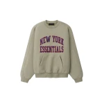 Fear of God Essentials Giants 90s Relaxed Crewneck in Seal Heather | Luxury Shoes 