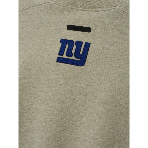 Fear of God Essentials Giants 90s Relaxed Crewneck in Seal Heather | Sweatshirts | Luxury Shoes 