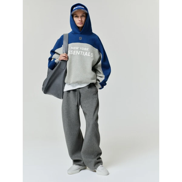 Fear of God Essentials Giants 90s Relaxed Hoodie in Seal Heather | Sweatshirts | Luxury Shoes 