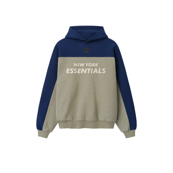 Fear of God Essentials Giants 90s Relaxed Hoodie in Seal Heather | Luxury Shoes 
