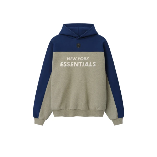 Fear of God Essentials Giants 90s Relaxed Hoodie in Seal Heather | Luxury Shoes 
