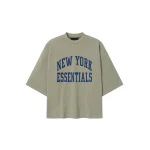 Fear of God Essentials Giants Merch Tee in Seal Heather | Luxury Shoes 