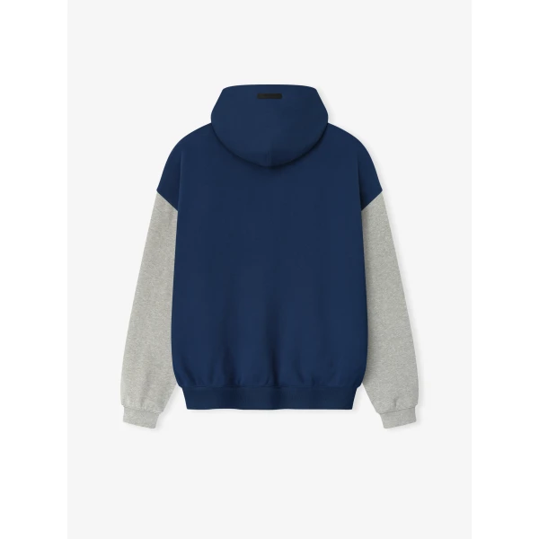 Fear of God Essentials Giants Sport Hoodie in Blue Estate and Concrete Heather | Sweatshirts | Luxury Shoes 