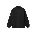 Fear of God Essentials Half Zip Track Jacket in Vintage Black | Luxury Shoes 