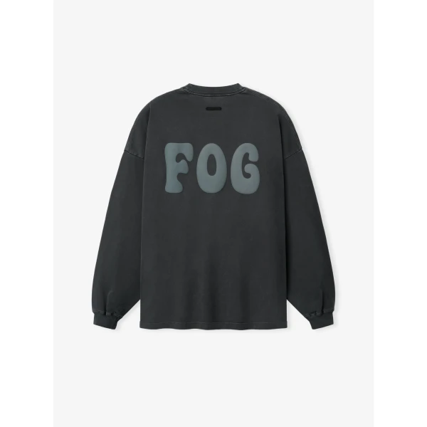 Fear of God Essentials Heavy Jersey Merch Long Sleeve Tee in Washed Iron Grey | T-shirts & vests | Luxury Shoes 