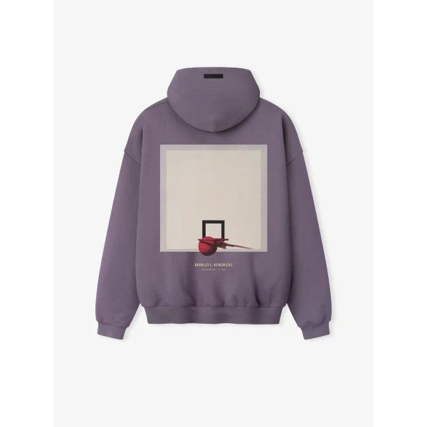 Fear of God Essentials Lakers x Barkley Hendricks 90s Hoodie in Cadet | Sweatshirts | Luxury Shoes 