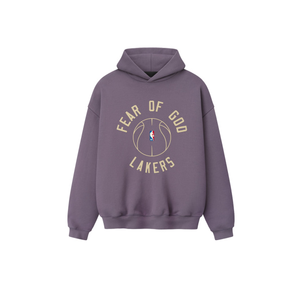 Fear of God Essentials Lakers x Barkley Hendricks 90s Hoodie in Cadet | Luxury Shoes 