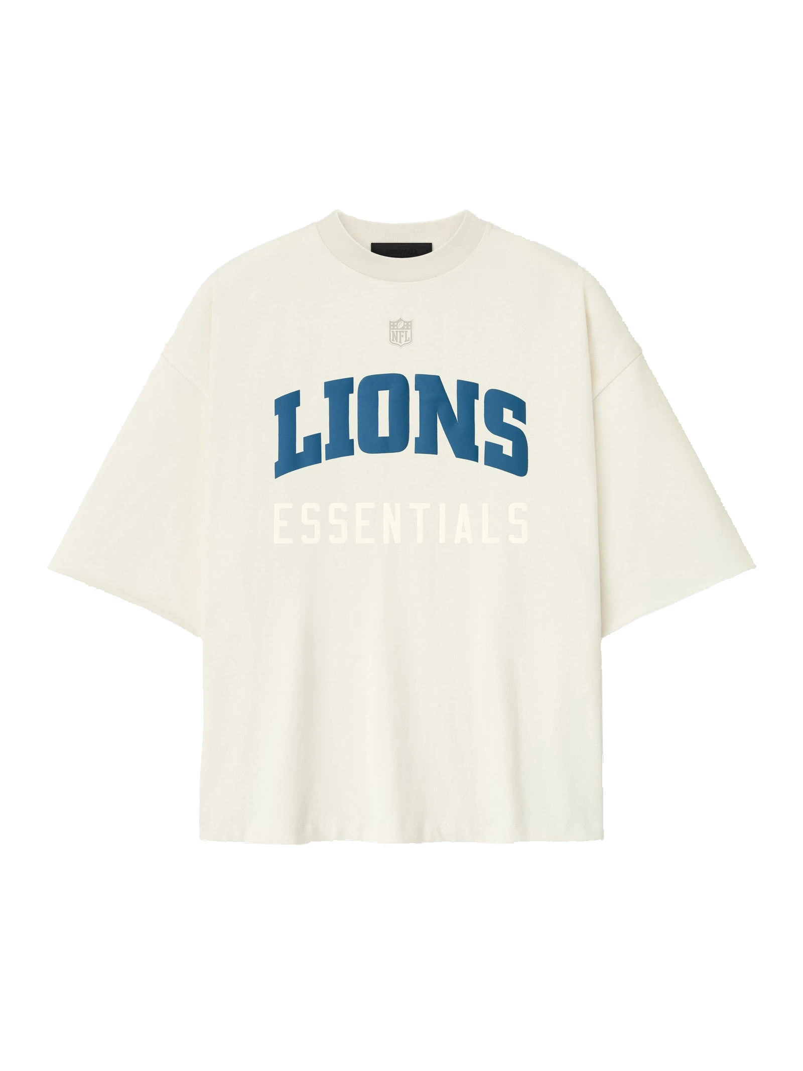 Fear of God Essentials Lions 90s 3/4 Sleeve Football Tee in Cream White Fear of God Essentials Lions 90s 3/4 Sleeve Football Tee in Cream White | Luxury Shoes