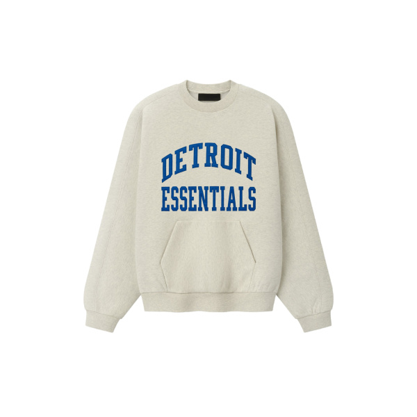 Fear of God Essentials Lions 90s Relaxed Crewneck in Marble Heather | Luxury Shoes 